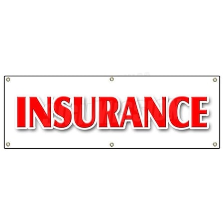 INSURANCE BANNER SIGN Life Casualty Auto Broker Agent Sales High Risk